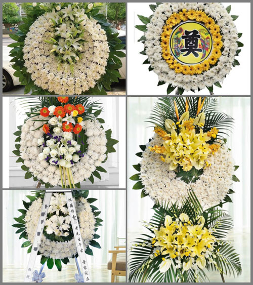 山东青岛黄岛区滨海街道朱家小庄村花圈速递
